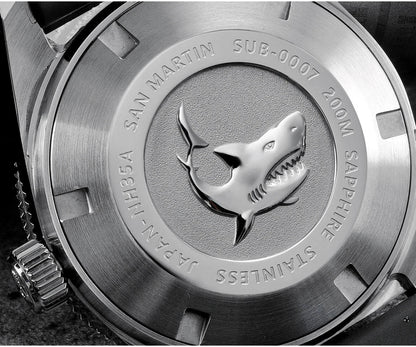 San Martin 62mas V4 Diver SN0007G 41mm NH35 Automatic AR Sapphire  Date Window 20bar c3 Luminous