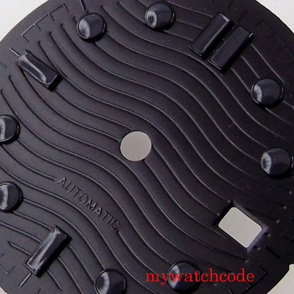 31mm Black Sterile Top Quality Date Window Watch Dial Hands For NH35 Movement Parts