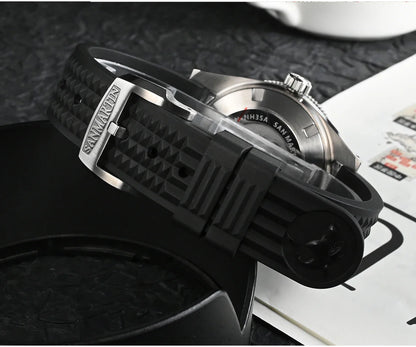 San Martin 62mas V4 Diver SN0007G 41mm NH35 Automatic AR Sapphire  Date Window 20bar c3 Luminous