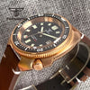 Tandorio CUSN8 Solid Bronze Turtle Watch TD239PT5000 NH35A 44mm 20bar diver Sapphire