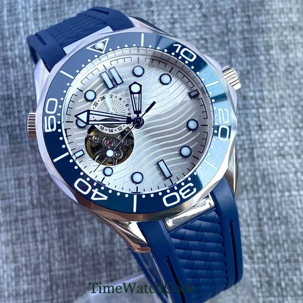 NH39A 41mm Bliger Seamaster SkeletonSapphire Glass 3ATM TD266