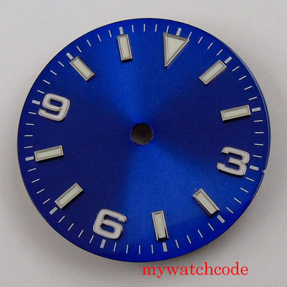 29mm Sterile Watch Dial For MIYOTA 82 Series Mingzhu 2813 Automatic Movement Luminous Marks Wristwatch Parts