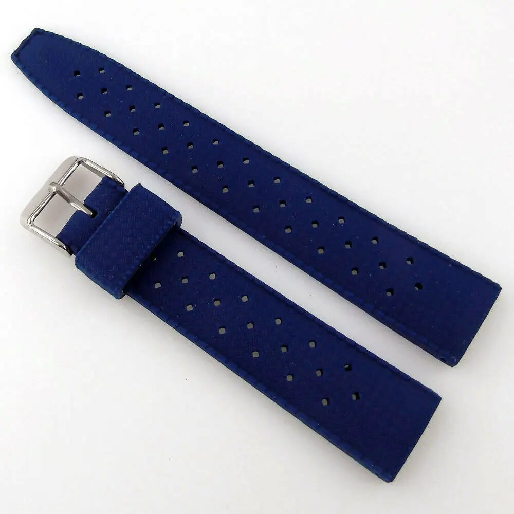 20mm/22mm Watch Band Hole Rubber Strap Pin Clasp Blue/Green/Black Color Watch Parts Replacements