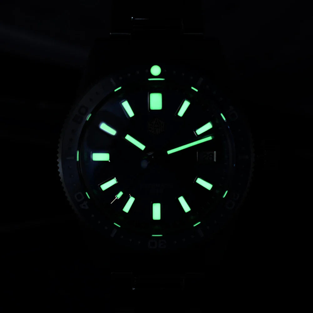 San Martin 62mas V4 Diver SN0007G 41mm NH35 Automatic AR Sapphire  Date Window 20bar c3 Luminous