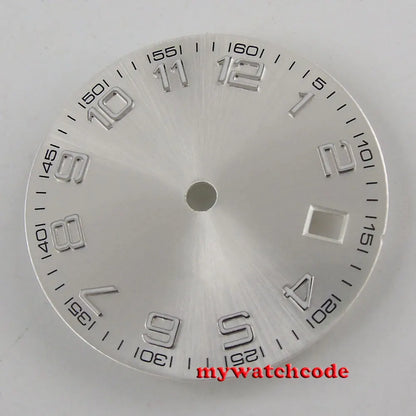 29.2mm silver/black/blue wtach dial date window fit for Miyota 8215/Mingzhu 2813 automatic movement men's watch