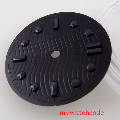 31mm Black Sterile Top Quality Watch Dial Hands For NH35 MIYOTA 8215 821A Movement Parts