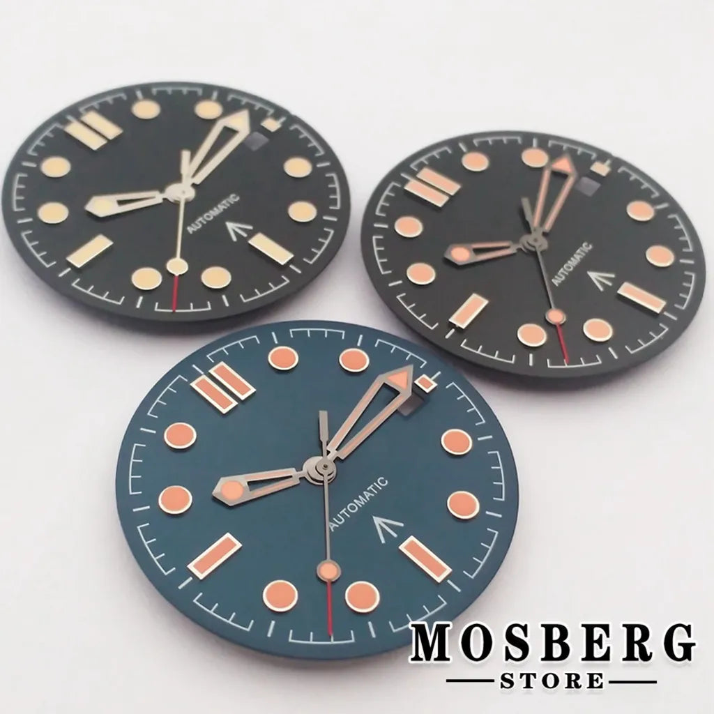 31mm Maker Watch Dial Watch Hands With Date Window Sterile Luminous For NH35 NH36 ETA2824 2836 Miyota8215 8205 DG2813 Movement