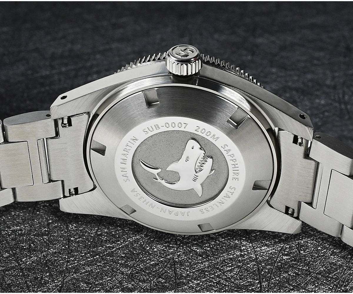 San Martin 62mas V4 Diver SN0007G 41mm NH35 Automatic AR Sapphire  Date Window 20bar c3 Luminous