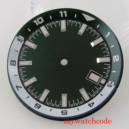 For NH35 NH36 Automatic Movement Sterile Watch Dial Parts With Date Window 36.6mm