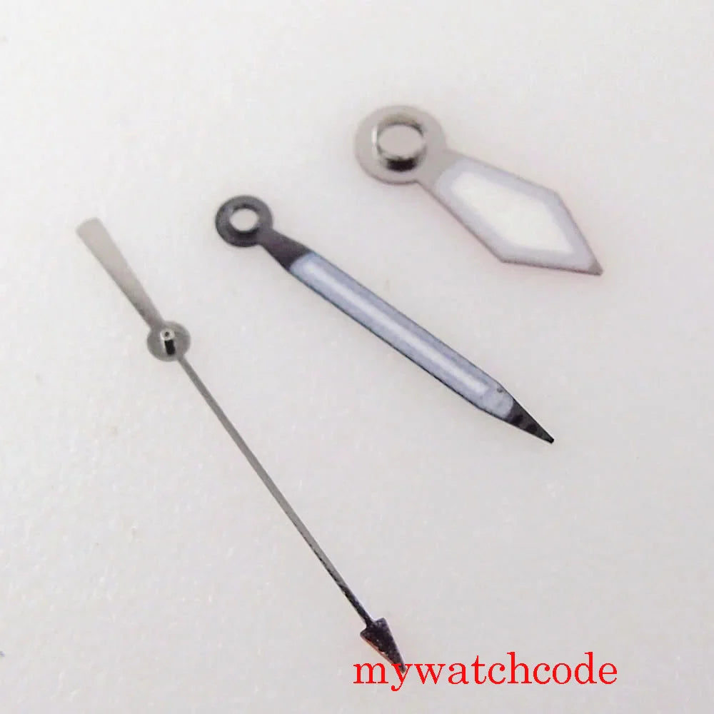 29mm Black Dial Date Window Green Luminous Sword Hands Fit NH35 7s26 7s36 7s25 7s35 6r15 Automatic Movement