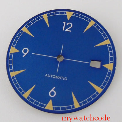 33.5mm Watch Dial Hands Replacement For NH35A NH36A Movement Luminous Marks
