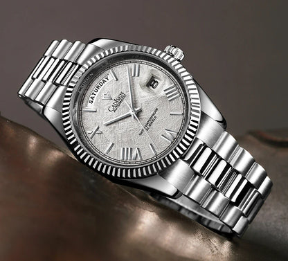 CADISEN C8185 DD40 Day-Date Watch Meteorite Dial  MIYOTA 8285 40MM Sapphire 10Bar