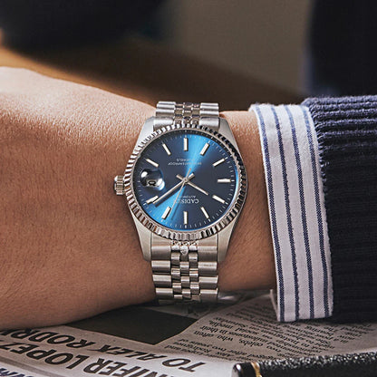 CADISEN C8053 Dress Watch Date Just  miyota 8215 Automatic 38MM Sapphire 5Bar