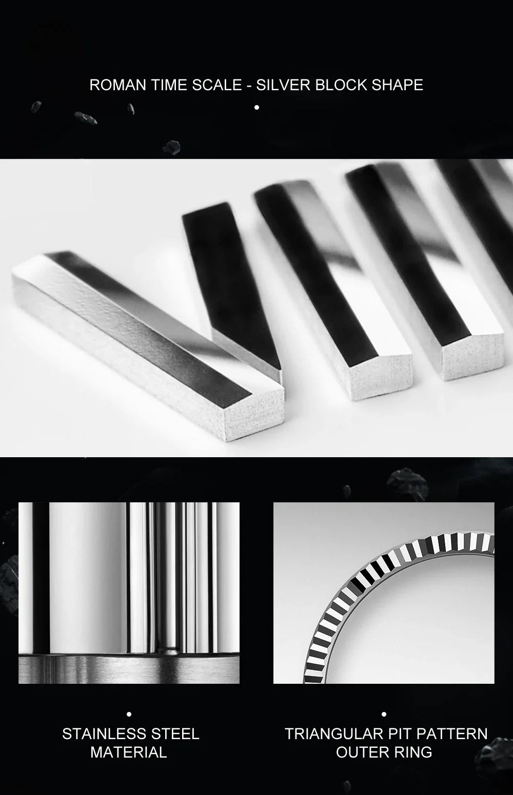 CADISEN C8185 DD40 Day-Date Watch Meteorite Dial  MIYOTA 8285 40MM Sapphire 10Bar