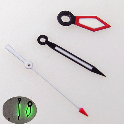 29mm Black Dial Date Window Green Luminous Sword Hands Fit NH35 7s26 7s36 7s25 7s35 6r15 Automatic Movement