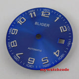 29.2mm silver/black/blue wtach dial date window fit for Miyota 8215/Mingzhu 2813 automatic movement men's watch