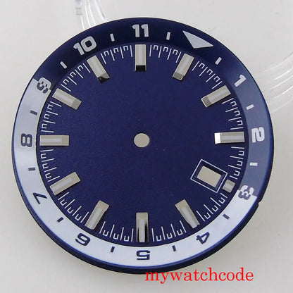 For NH35 NH36 Automatic Movement Sterile Watch Dial Parts With Date Window 36.6mm