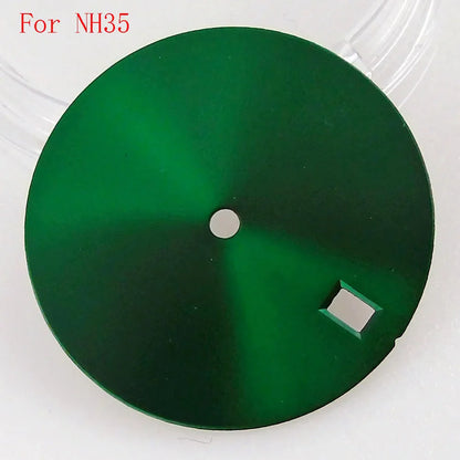 29mm Black Green Yellow Watch Dial Face For NH35 NH36 MIYOTA 8215 821A ETA 2836 2824 Mingzhu 2813 Automatic Movement