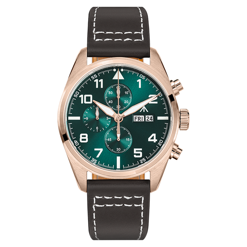 Militado 39mm Sapphire Crystal Chronograph Watch ML04
