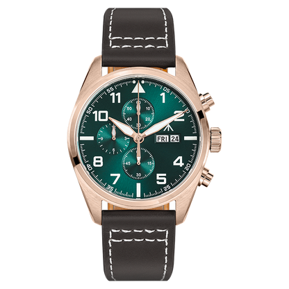 Militado 39mm Sapphire Crystal Chronograph Watch ML04