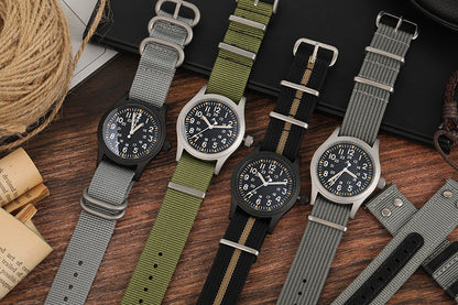 Thick Premium Woven Nylon Military Watch Strap Band