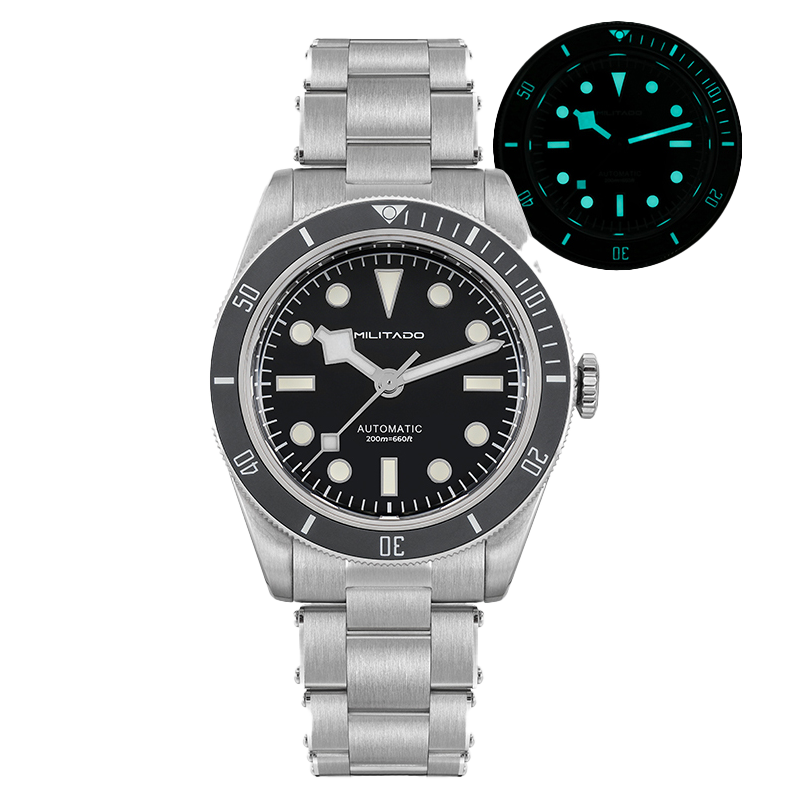Militado 38mm NH35 Automatic BB58 Retro Watch ML06