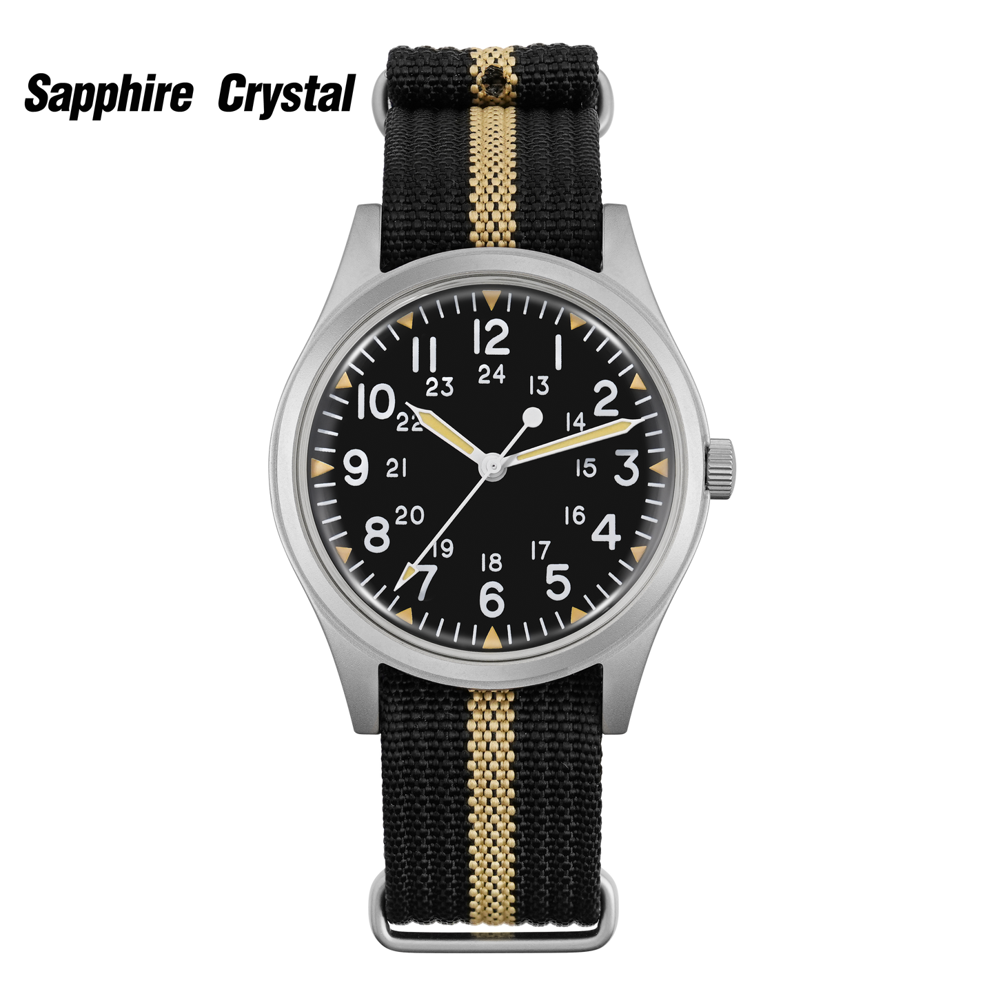 Militado 36mm High Domed VH31 Field Watch ML07