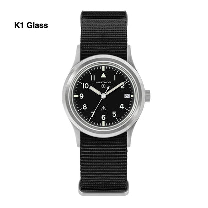 Militado 36mm Retro Military Watch VH31/VH65 Sweeping Hand ML14 V2
