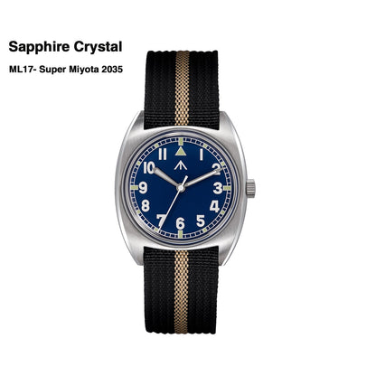 ★New Released★Militado Vintage 36mm Military Watch W10 Remake ML17