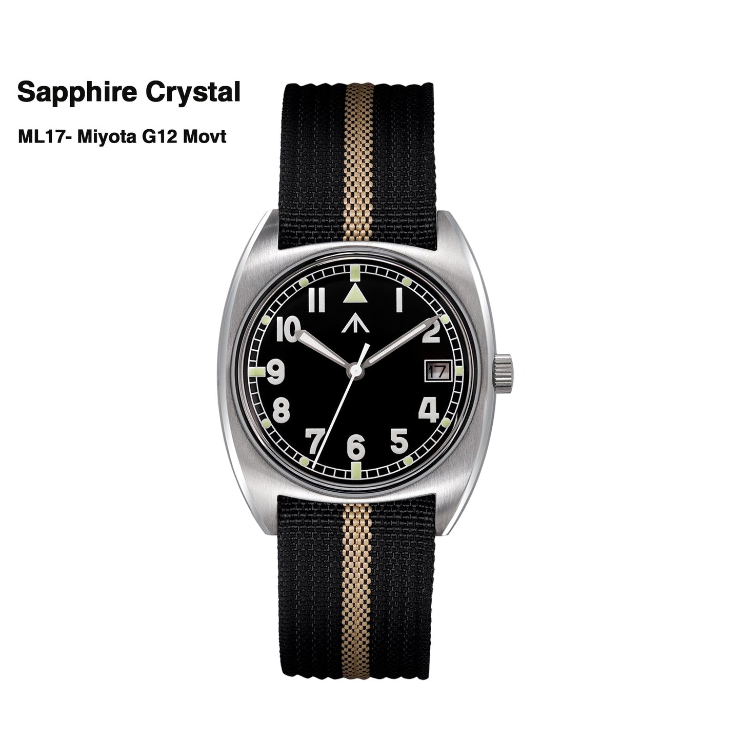 ★New Released★Militado Vintage 36mm Military Watch W10 Remake ML17