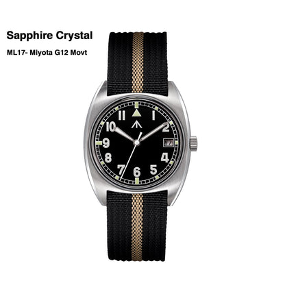 ★New Released★Militado Vintage 36mm Military Watch W10 Remake ML17