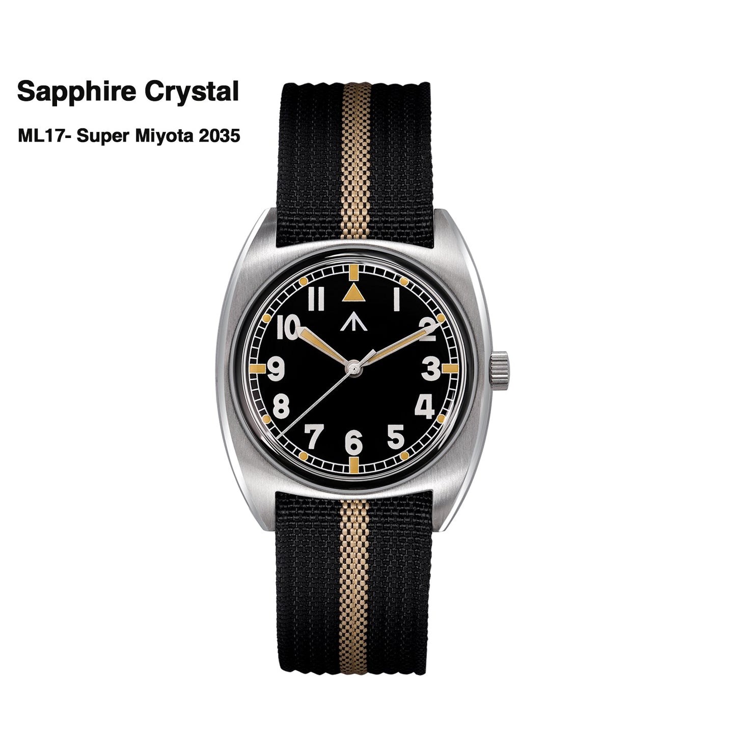 ★New Released★Militado Vintage 36mm Military Watch W10 Remake ML17