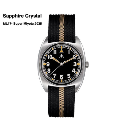 ★New Released★Militado Vintage 36mm Military Watch W10 Remake ML17