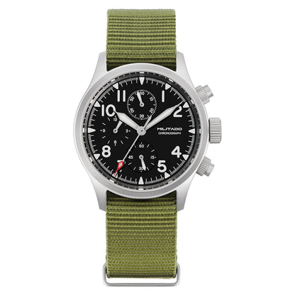 Militado 39mm Retro Chronograph Watch Military Watch ML1868