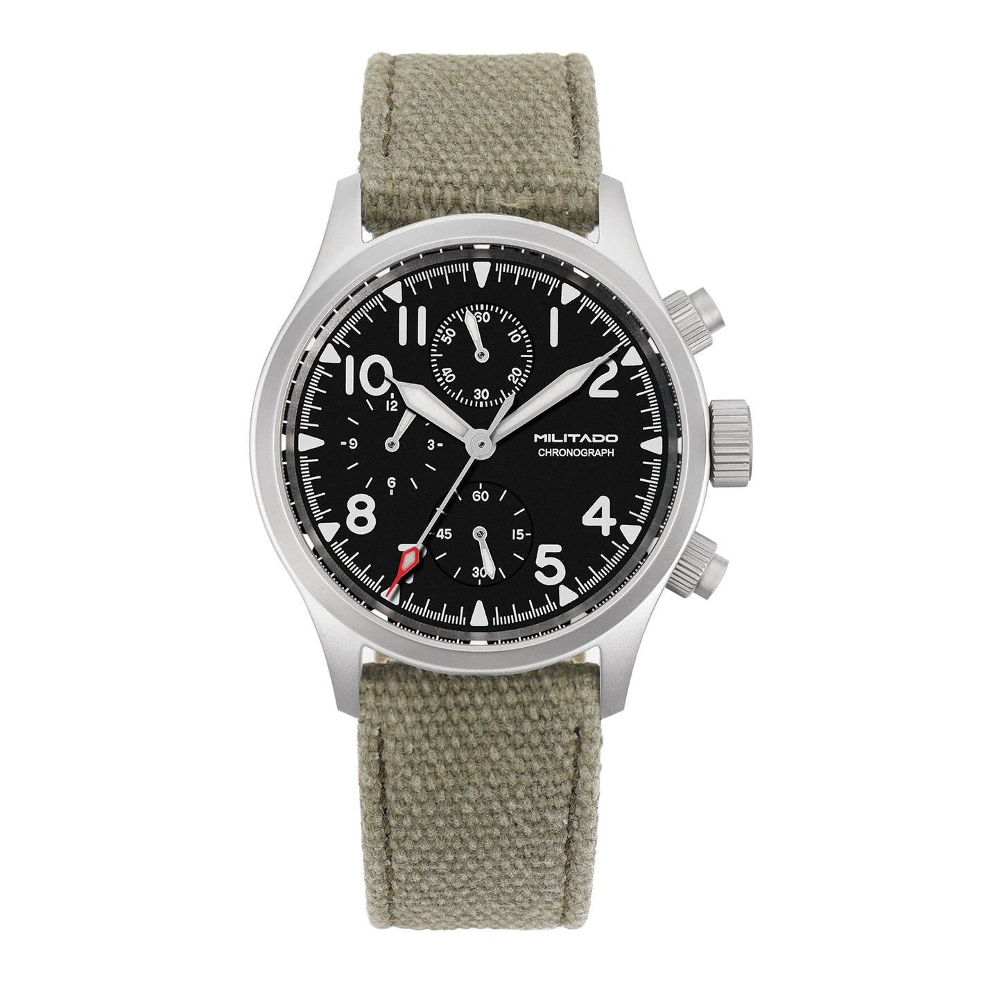 Militado 39mm Retro VK67 Quartz Chronograph Watch ML1868