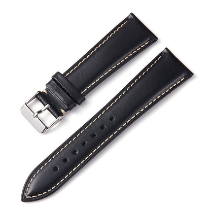 Vintage Oil Wax Leather Watch Strap Cowhide Watchband 18mm 19mm 20mm 21mm 22mm