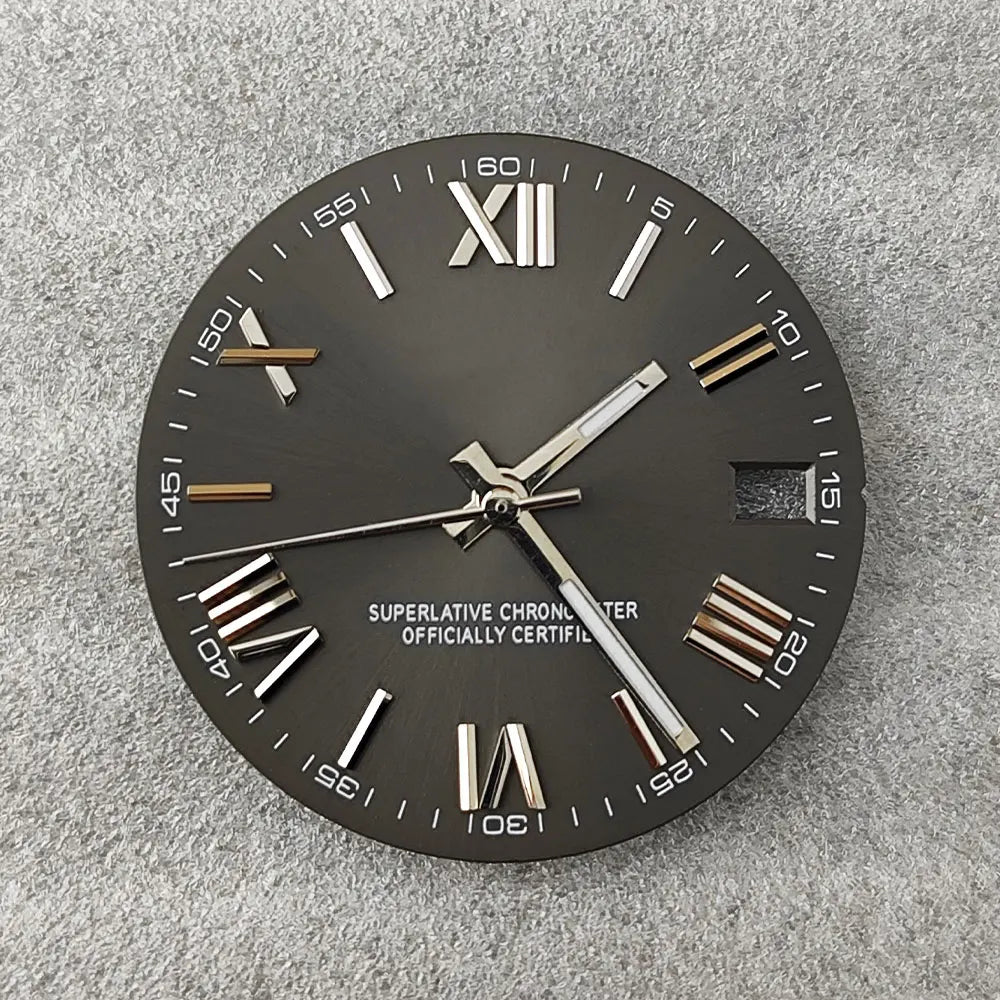 28.5mm NH35 dial Roman dial S Dial Modified Dial for NH35/NH36 Automatic Movement Watch accessories