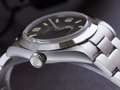 Baltany 36MM Explorer Watch Man S4056 NH38 Automatic Mechanical Watch  Waterproof 20Bar Stainless Steel Bracelet Retro Watches