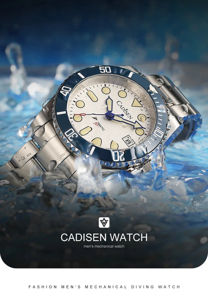 CADISEN C8238 Submariner Diver NH35 Automatic Ceramic Bezel Sapphire 10Bar