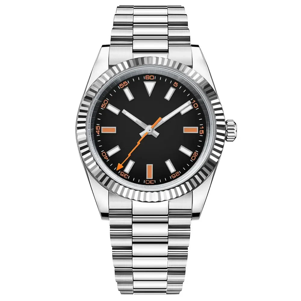 Corgeut watches CG2028 36mm/39mm NH35 Sapphire 100M glass back Diver Fluted Bezel