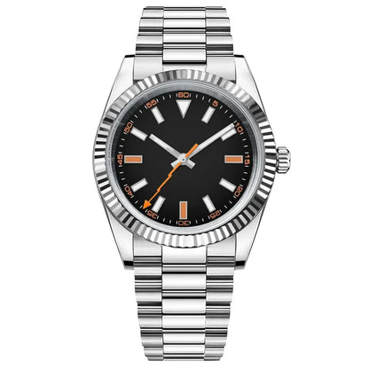 Corgeut watches CG2028 36mm/39mm NH35 Sapphire 100M glass back Diver Fluted Bezel