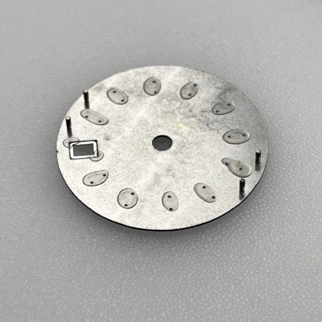 28.5mm Watch Dial Metallic Texture Surface DIY Log Dial BGW9 Blue Green Luminous Watch Faces Watch Accessories for NH35 Movement