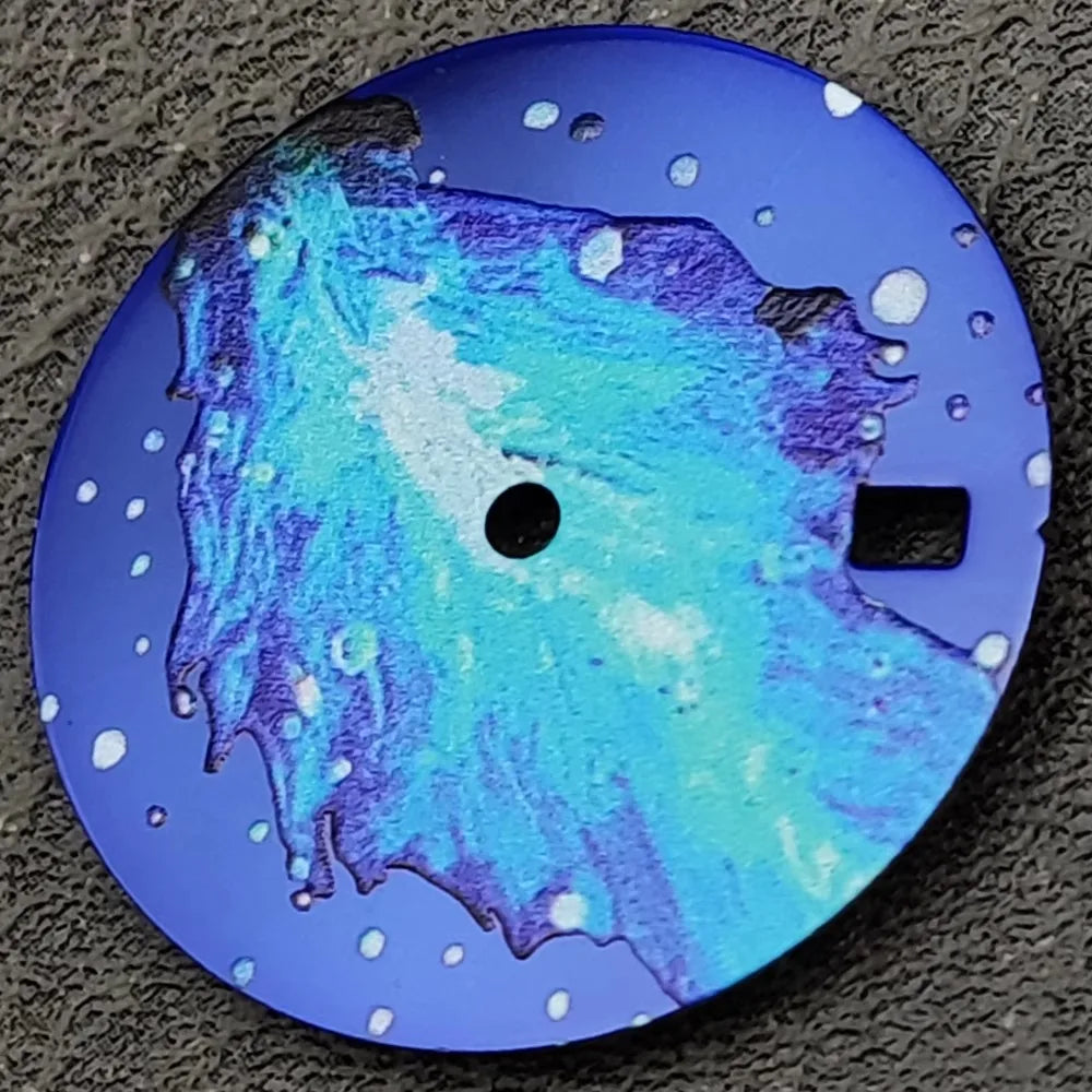 New 28.5MM Colored Leaf Watch Dial NH35/36 Dial Modified Watch Parts for NH35/36/4R Movements Colorful Watch Dial & Faces