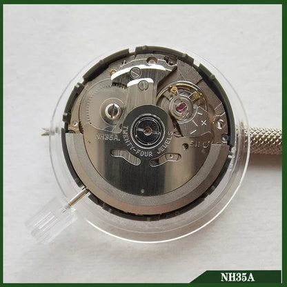 Japan Geniune NH35A Premium Mechanical Movement NH35 White Date wheel 24 Jewels Automatic Self-winding High Accuracy Movt Replace