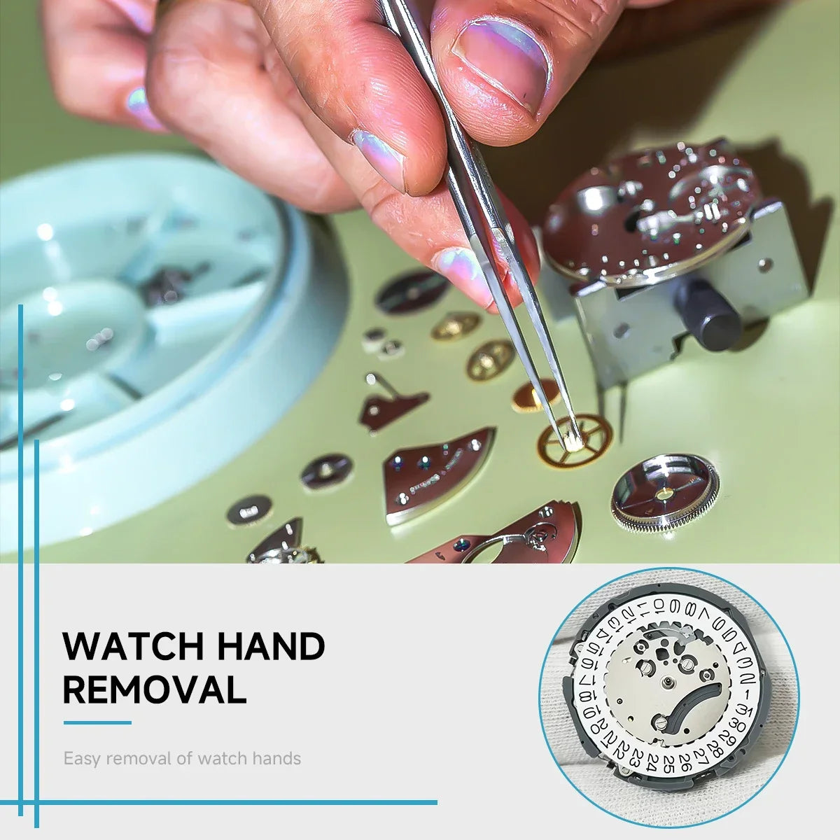 Japan Genuine VK63A Chronograph Quartz Movement with Battery Japan Original Mechanism VK63 VK61A VK67A Mod Replace Movement