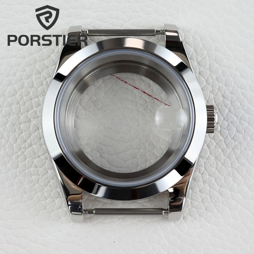 36/39mm NH35 Watch Case Stainless steel Sapphire Glass Transparent Back Cover for Seiko NH35 NH36 movement Datejust Oyster Strap