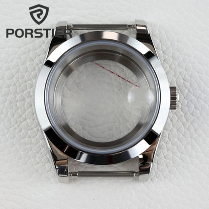 36/39mm NH35 Watch Case Stainless steel Sapphire Glass Transparent Back Cover for Seiko NH35 NH36 movement Datejust Oyster Strap