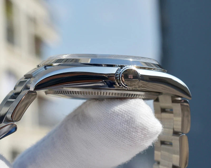 Baltany 39MM Explorer Watches Man S4035 NH38 Automatic Stainless Steel Bracelet Waterproof 200m Luxury Mechanical Wristwatch Man