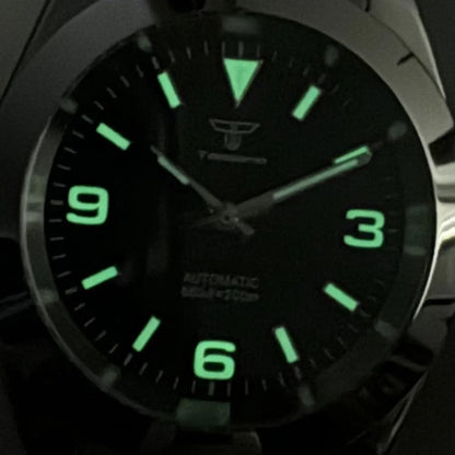 Tandorio Explorer TD110A 36mm/39mm Polished Bezel  Sapphire 20bar NH35 Automatic