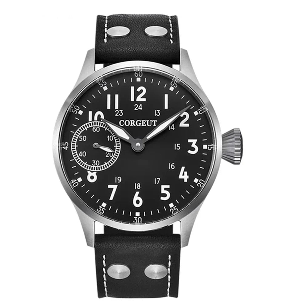 44mm  Men's Watch Seagull ST3600 Manual Winding Sub Second  Sapphire Luminous Chronograph